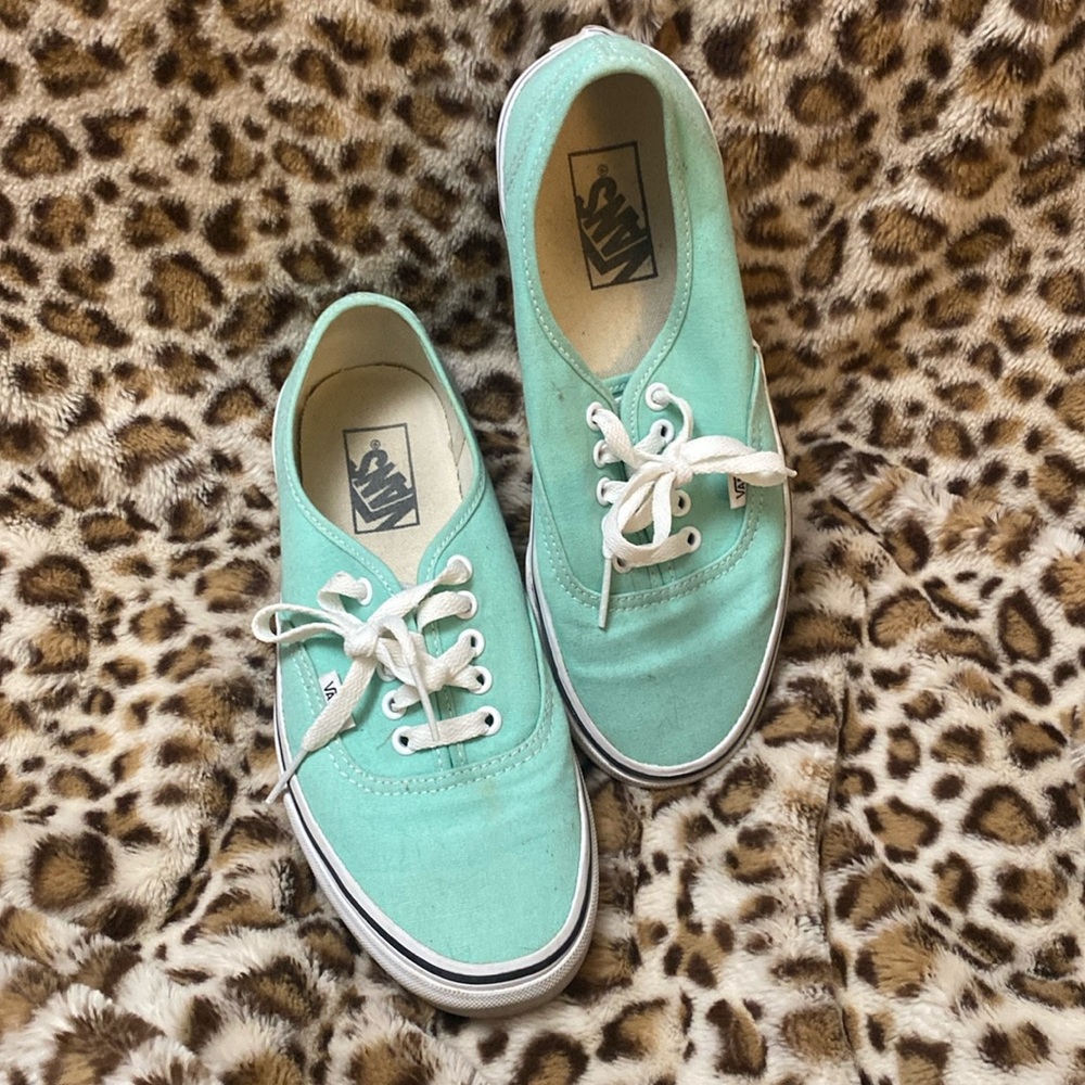 Vans Authentic Mint Green Shoes, Mens 7.5/Womens 9